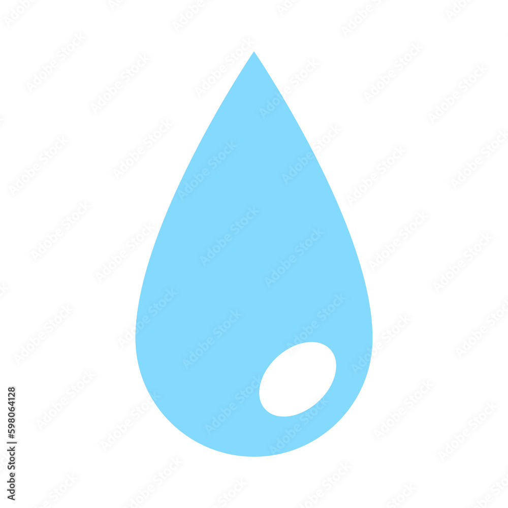 Water drop for icon, tear and flat design Water drop for icon, tear and flat design