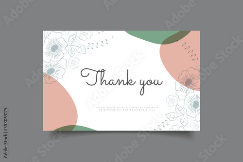 thank you card template design