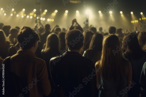 Join the Party: Young Audience at a Music Festival, generative ai