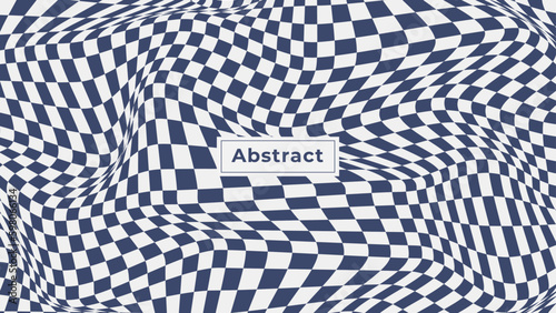 checkered flag background. Chess Board Pattern Abstract Distortion. Checkered background