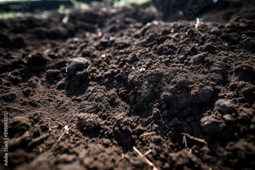 close up of soil or dirt. Generative AI Generative AI