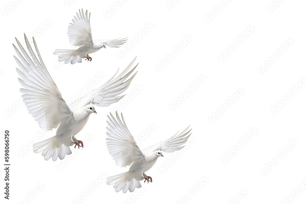 white dove flying