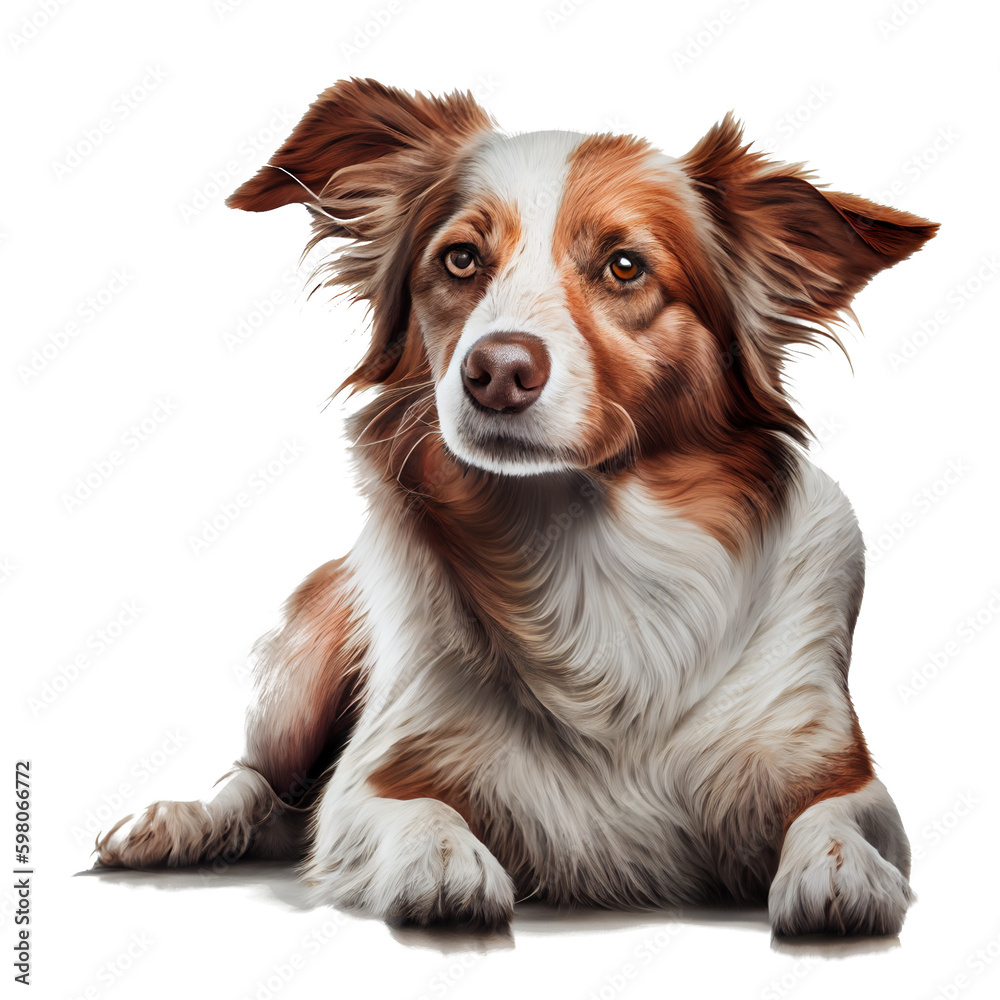 dog on transparent background for project decoration. Publications and websites