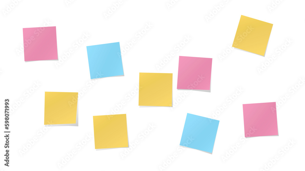 Wall of Shaded Sticky Notes Mess Transparent PNG Set Wall of Shaded Sticky Notes Mess Transparent PNG Set