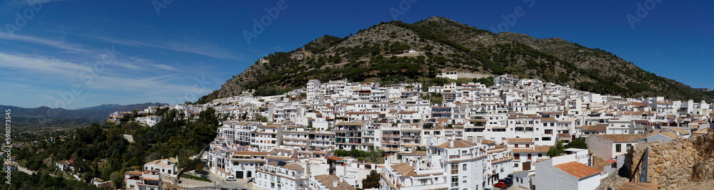 Panoramic view of the Mijas city, Andalusia, Spain