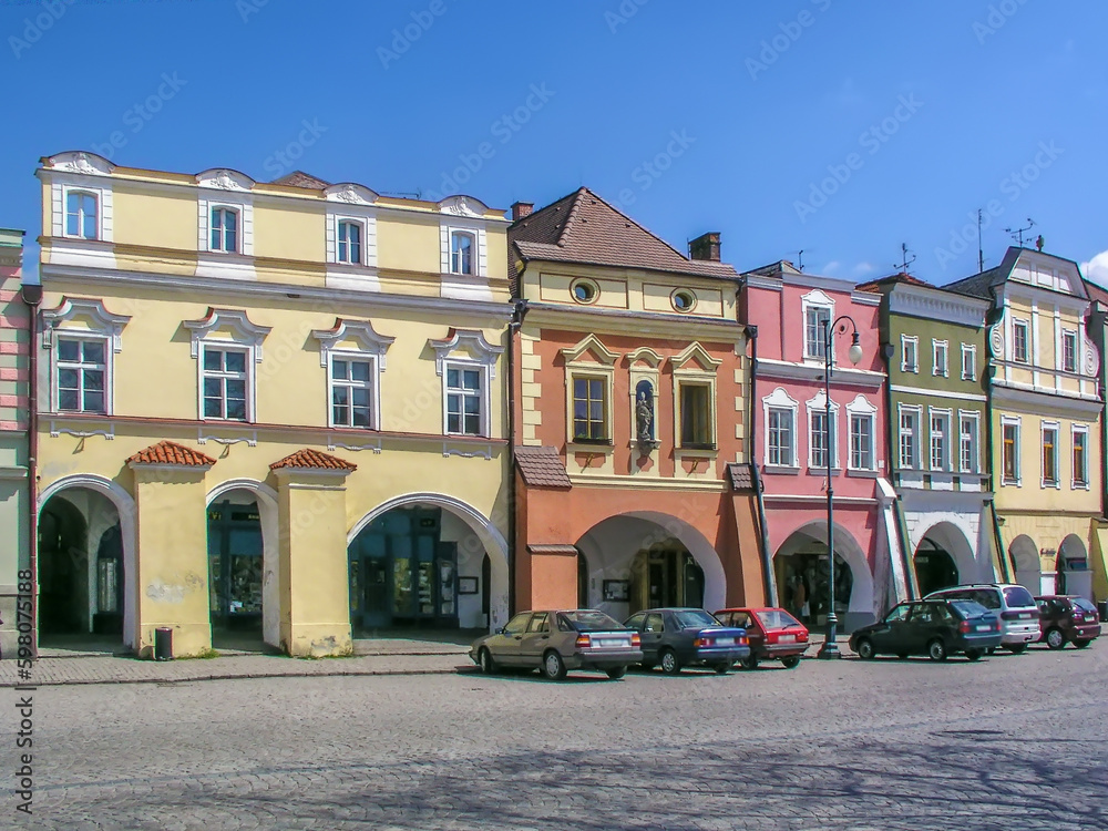 Main square in Litomysl Czech Republic