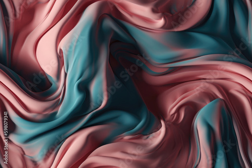 Nahtlos wiederholendes Muster - Mehrfarbiger Flüssiger Hintergrund - 3D
