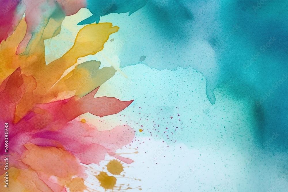 Obraz premium colorful watercolor background - Ai