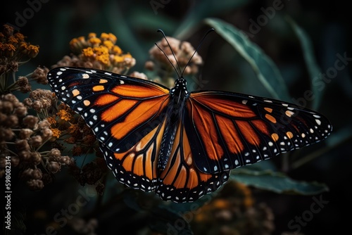 Monarch butterfly. Generative AI