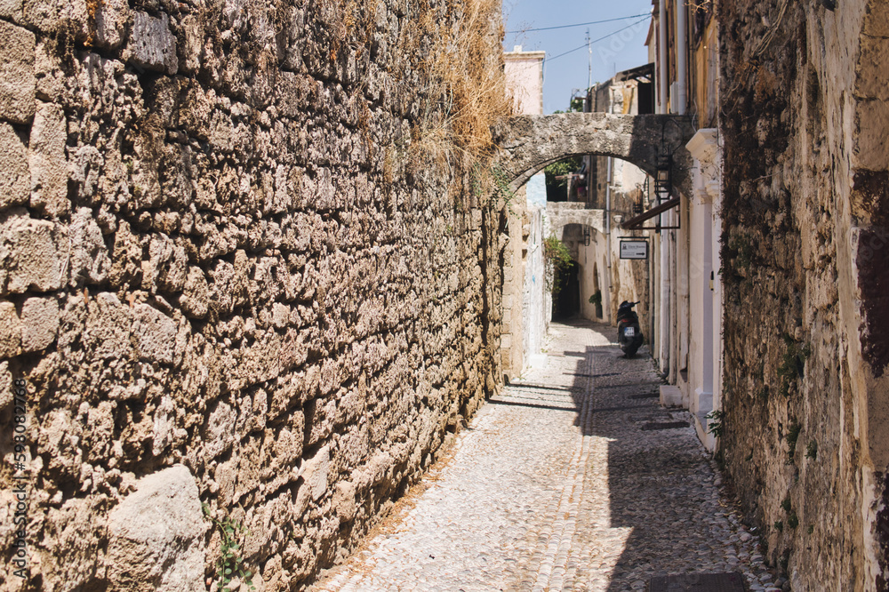 Architecture of Rhodes city