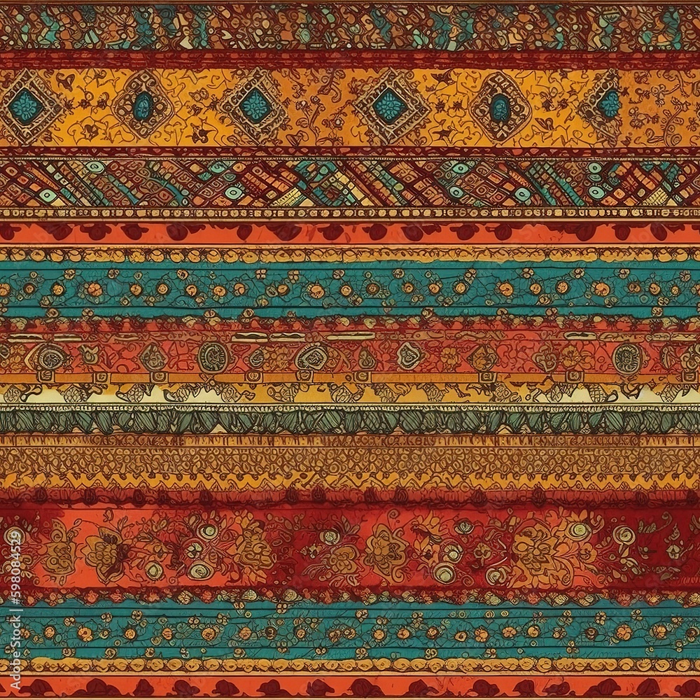 Seamless traditional design pattern, generative ai Seamless traditional design pattern, generative ai