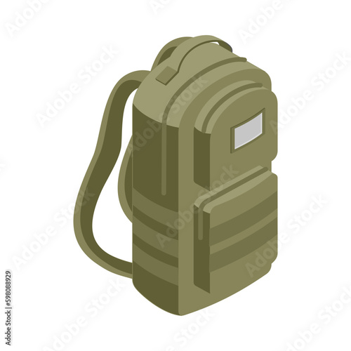Backpack Isometric Icon