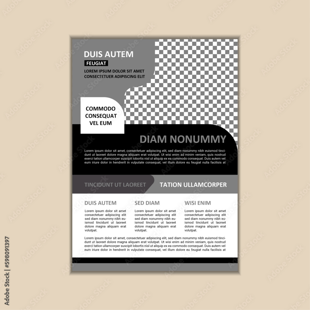 Naklejka premium Creative Corporate Business Flyer Design Template