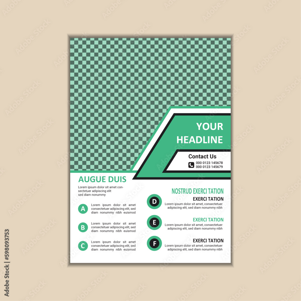 Obraz premium Creative Corporate Business Flyer Design Template