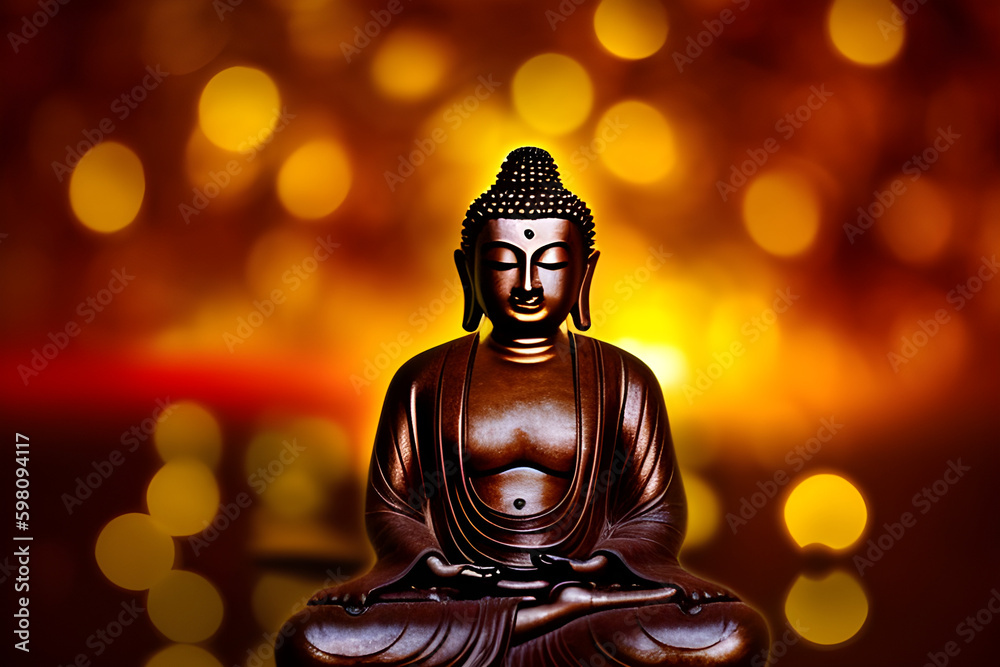 Meditating Buddha statue Meditating Buddha statue