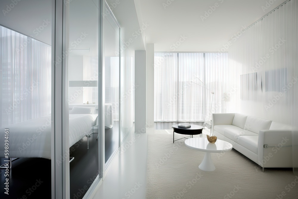 modern living room with white color palette modern living room with white color palette
