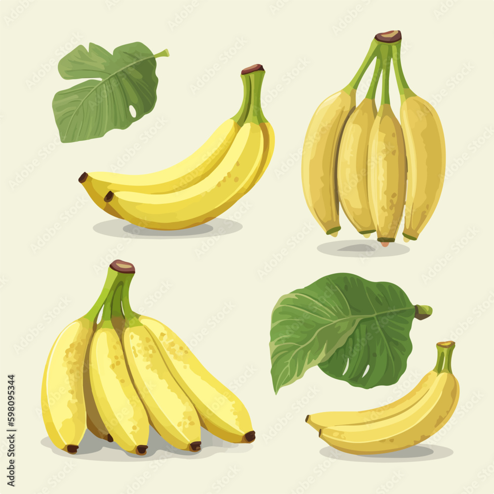Vector illustration of a banana boat with toppings.