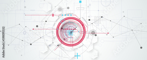 Technology data background, idea of global business solution