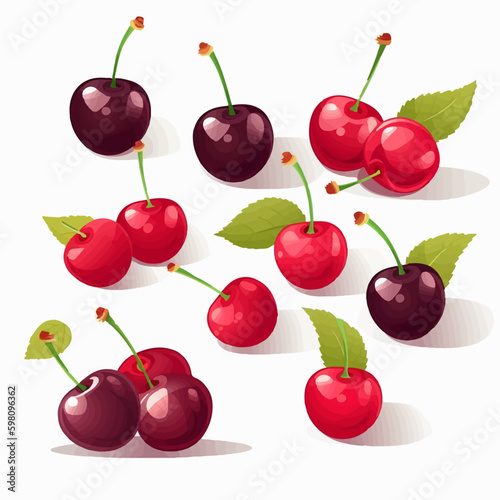 A modern and minimalistic Cherry design in vector format.
