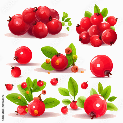 Cute and colorful Cranberry graphics