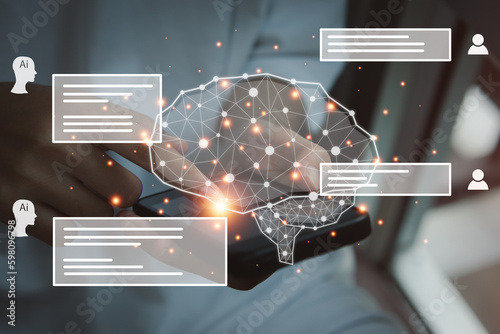 Ai technology, Artificial Intelligence. Let artificial intelligence help create what you want, Future technology concept.