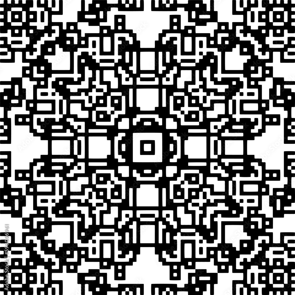 Monochrome pattern. Abstract texture for fabric print, card, table cloth, furniture, banner, cover, invitation, decoration, wrapping.seamless repeating pattern.Black and white color. Monochrome pattern. Abstract texture for fabric print, card, table cloth, furniture, banner, cover, invitation, decoration, wrapping.seamless repeating pattern.Black and white color.