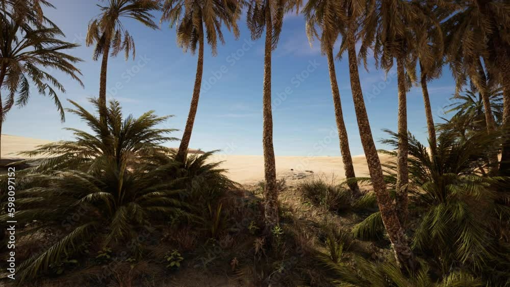 Palm trees in Al Ain oasis Palm trees in Al Ain oasis