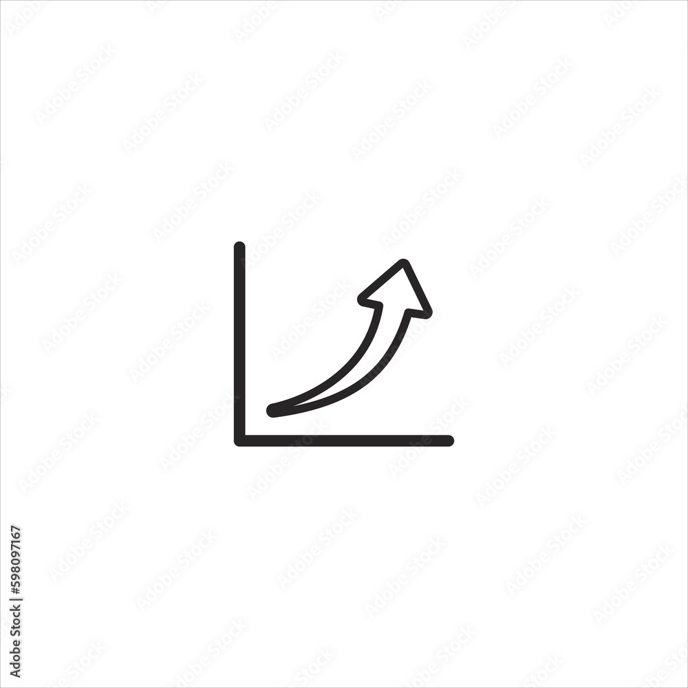 Scale up Chart icon vector element design web template. EPS 10 vector icon Scale up Chart icon vector element design web template. EPS 10 vector icon