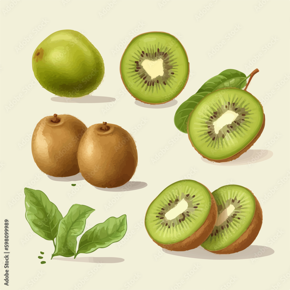 Fototapeta premium Colorful Kiwi fruit pattern for your phone case or laptop sleeve