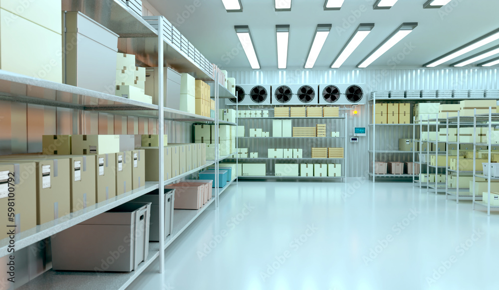 Refrigeration chamber for food storage.. Refrigeration chamber for food storage..