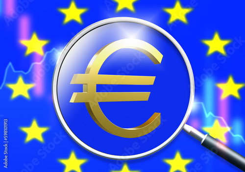 Euro logo. Currency of Euro...