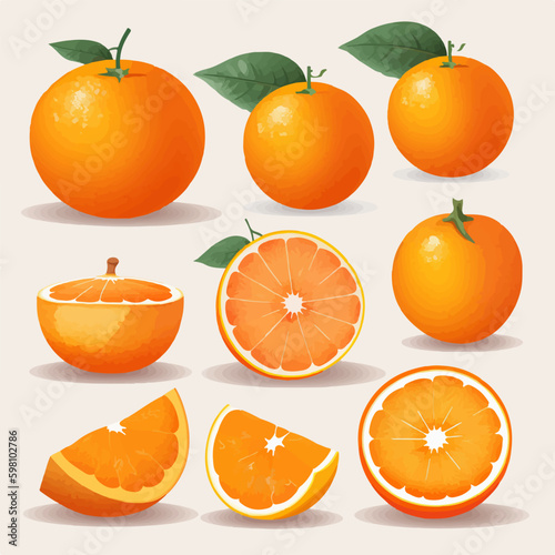 A pack of orange vector icons for your design needs.