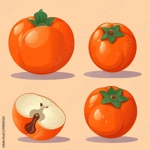 Add a touch of elegance to your designs with these persimmon vector graphics.