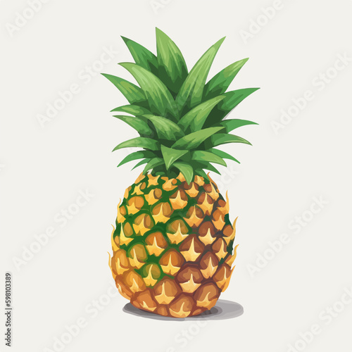 Create a fruity design with this collection of pineapple vector graphics.