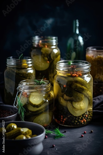 Fresh, Homemade Pickles: No Preservatives or Additives for a Healthy, Vegetarian Kitchen: Generative AI