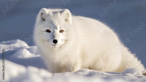 snow polar fox generative ai