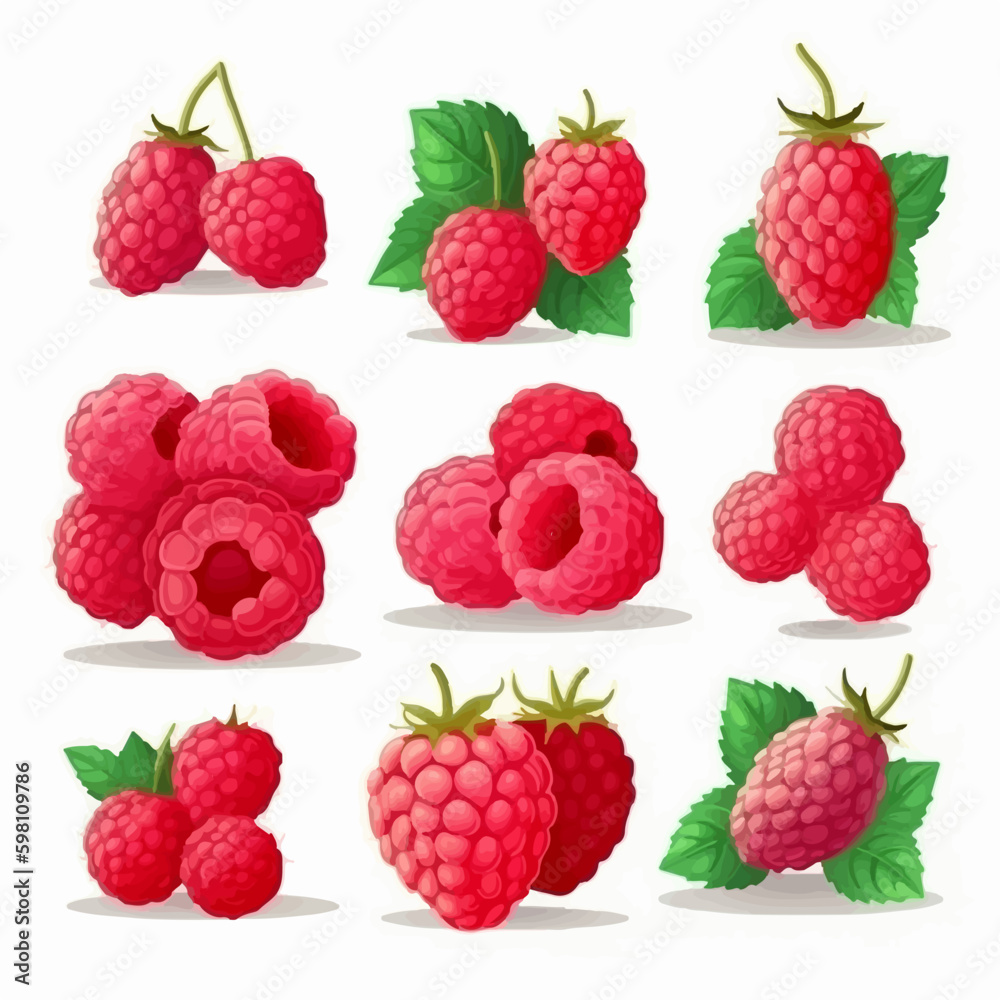 Add a fruity twist to your designs with these raspberry vector graphics. Add a fruity twist to your designs with these raspberry vector graphics.