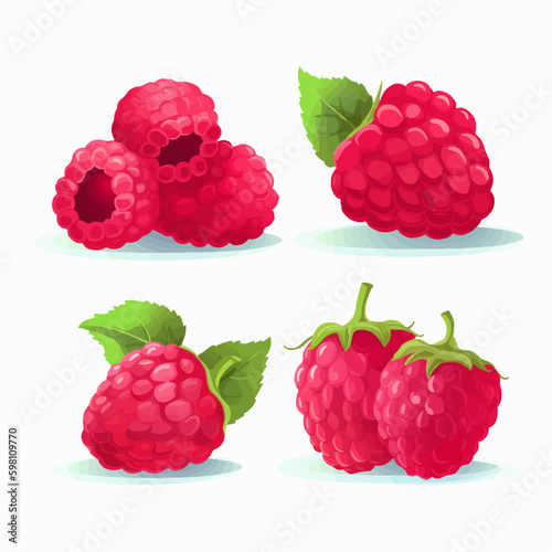 Illustrate your recipes or menus with these delicious raspberry vector illustrations.
