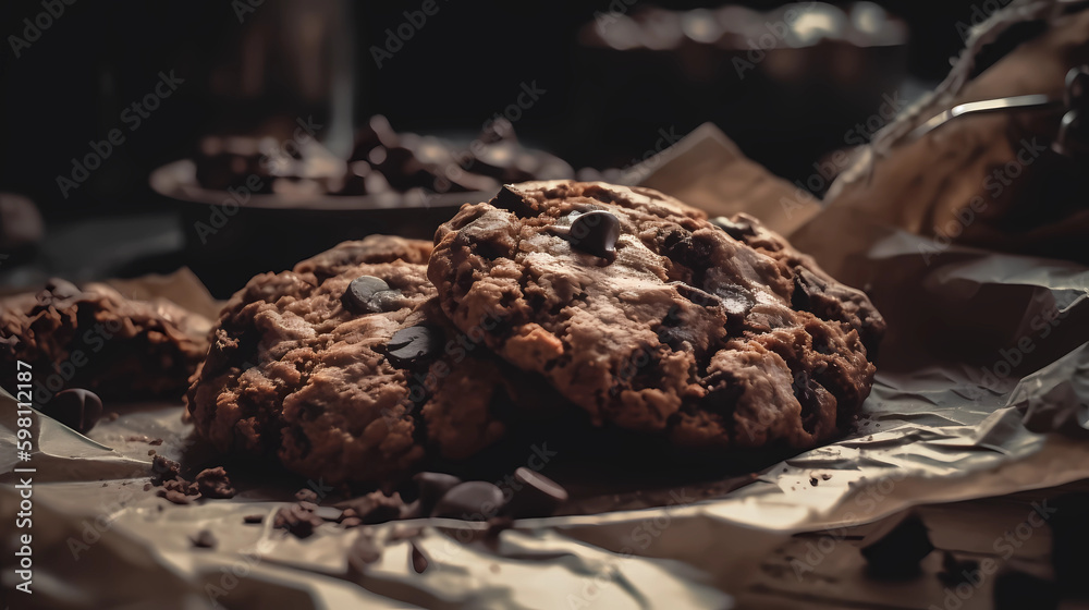 Fototapeta premium chocolate cookies