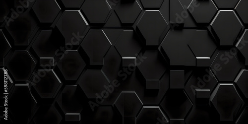 Black geometric wall background