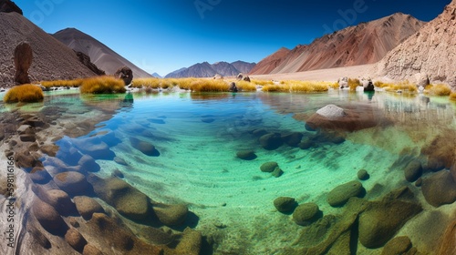 Colorful Lagoons: Reveling in the Vivid Reflections of Atacama's Oasis