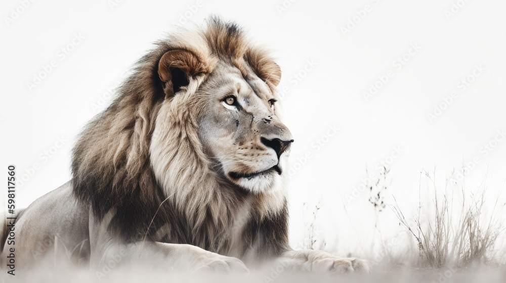Fototapeta premium Majestätischer Löwe
