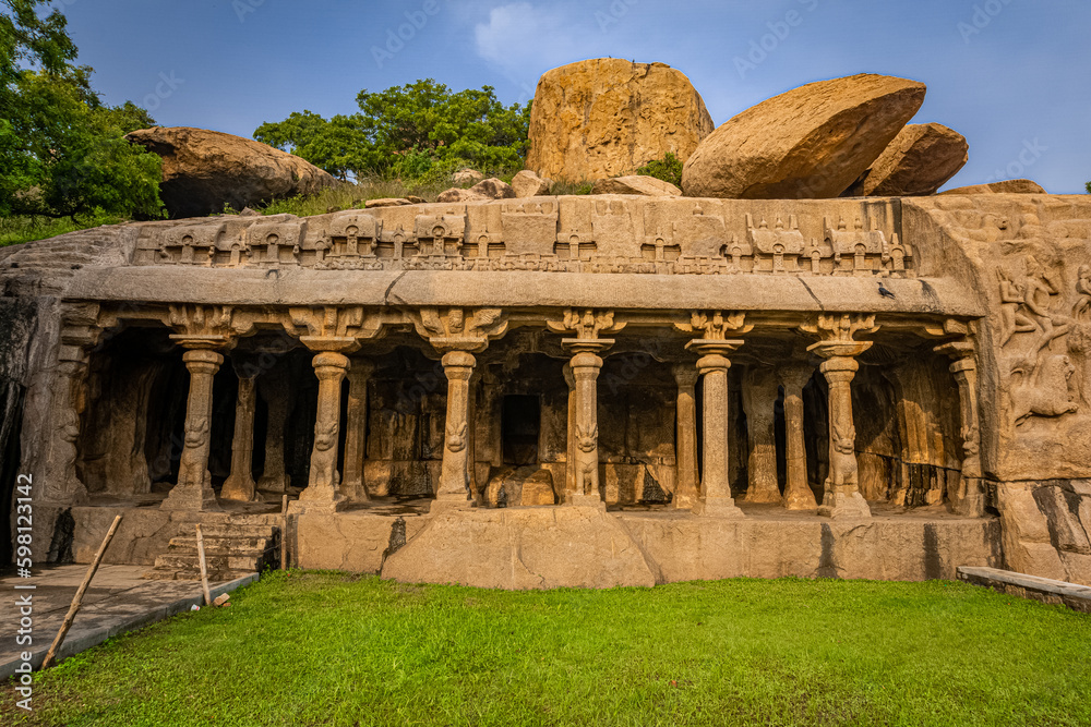 Largest rock reliefs in Asia Krishna Mandapam is UNESCO World