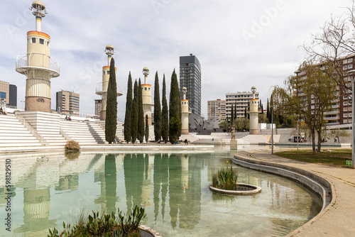 Photography This is a modern Industrial Spain Park, created on the site of the former industrial zone of the city