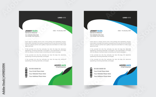 The Best Corporate Modern Letterhead Template Design. Abstract vector layout background set. Flyer Layout with Geometric, poster flyer pamphlet brochure cover design layout space for photo background