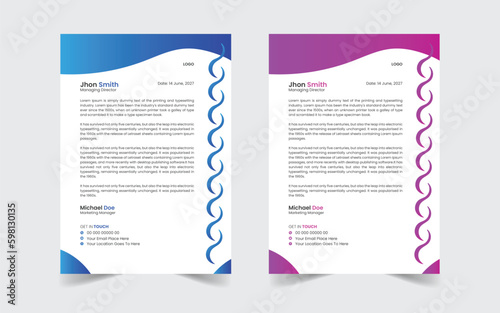 The Best Corporate Modern Letterhead Template Design. Abstract vector layout background set. Flyer Layout with Geometric, poster flyer pamphlet brochure cover design layout space for photo background