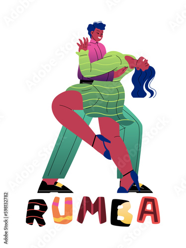Couple dancing latin dance