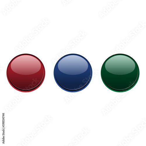 Colorful round buttons