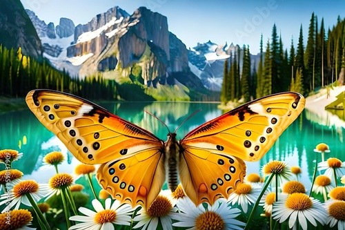 Acraea butterfly Generative AI