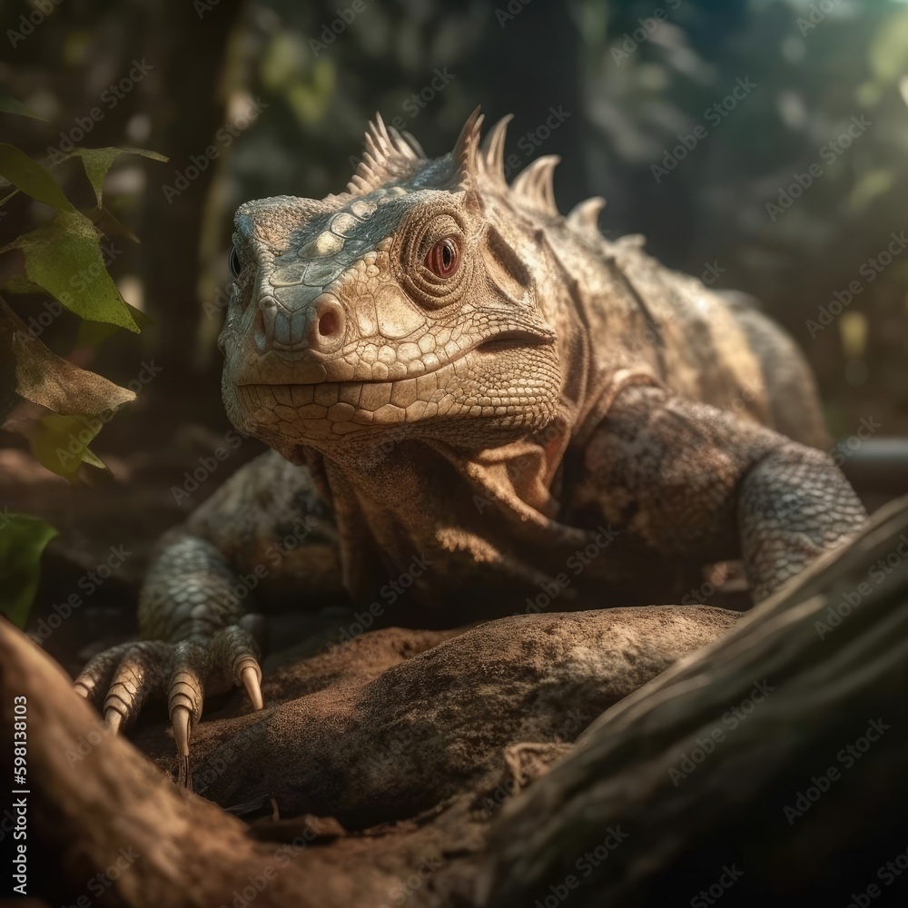 Iguana in natural habitat (generative AI) Iguana in natural habitat (generative AI)
